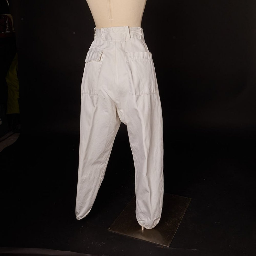 1960s Vintage White Baseball Uniform Pants
